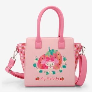 Loungefly Sanrio Hello Kitty and Friends My Melody Strawberries Mini Satchel Bag